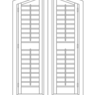 Shaped and Unusual Fitting Window Shutters, Essex
